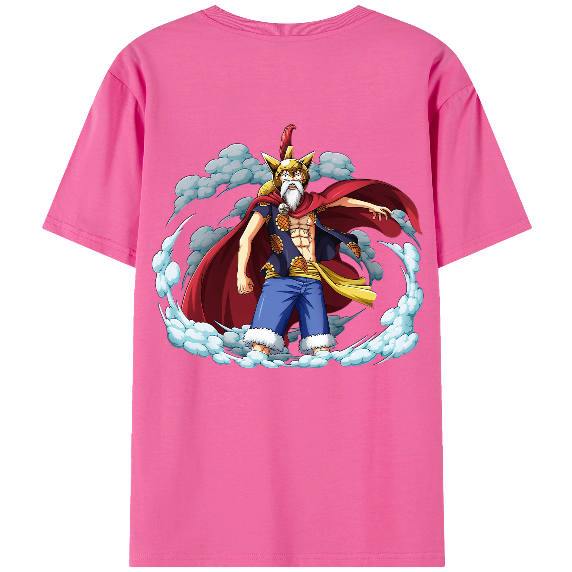 ワンピース モンキー・D・ルフィ ONE PIECE Monkey D. Luffy レディース半袖Tシャツ(バックプリント)